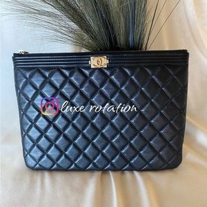 Chanel Large O Boy pouch